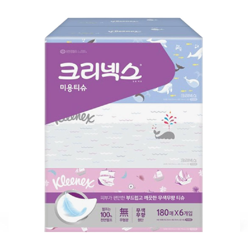 크리넥스)무향미용티슈 180매 6입